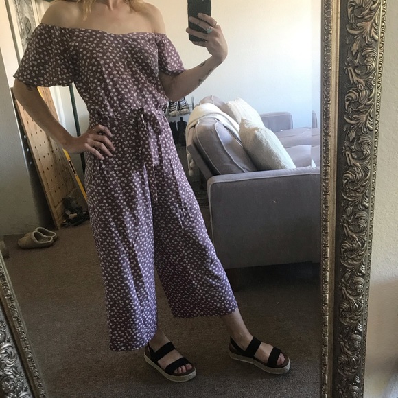 Floral Jumpsuit Dress in Lilac - Monteau - Picture 8 of 13